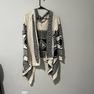 Cute white and black cardigan